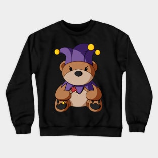 Court Jester Teddy Bear Crewneck Sweatshirt